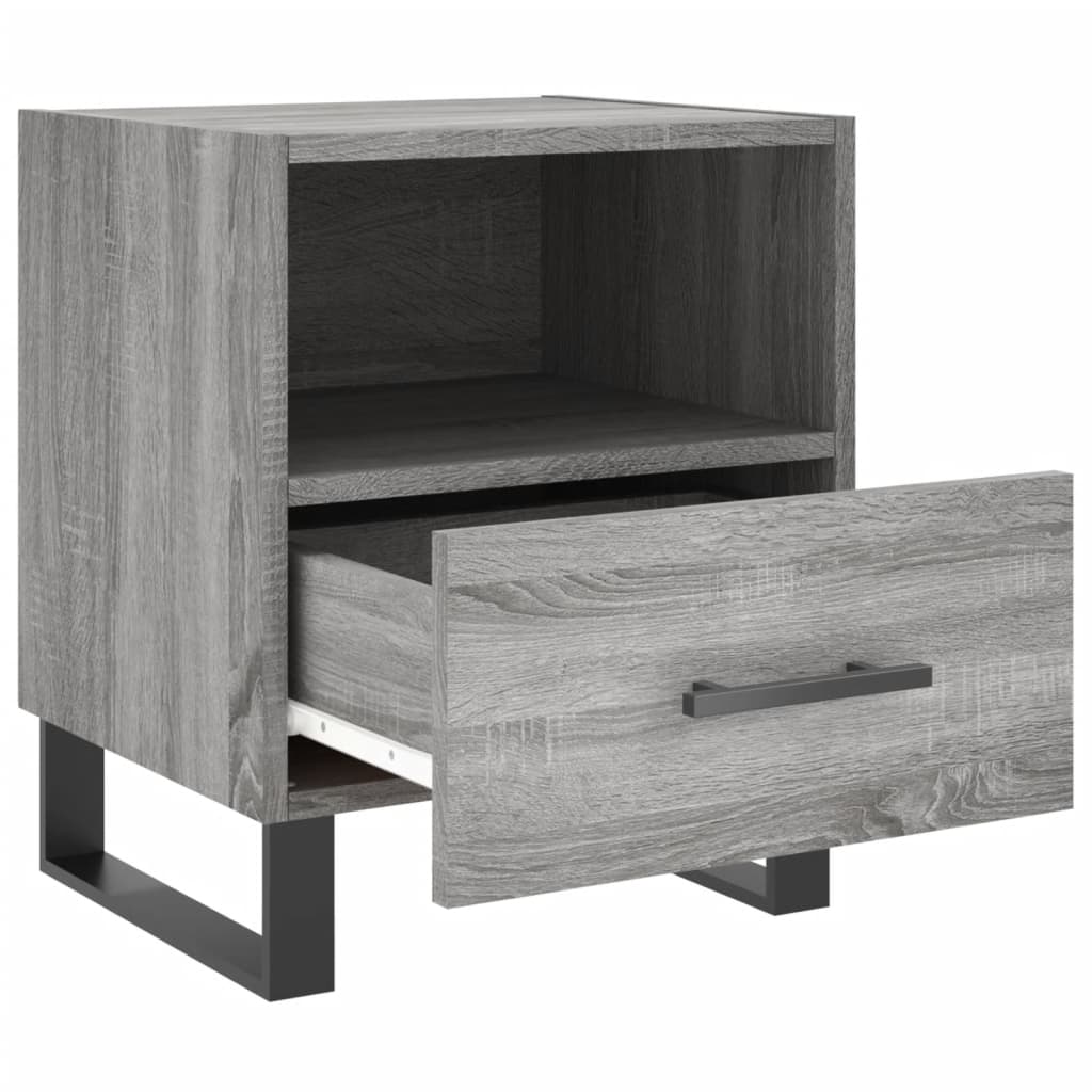 vidaXL Bedside Cabinet Grey Sonoma 40x35x47,5 cm Engineered Wood