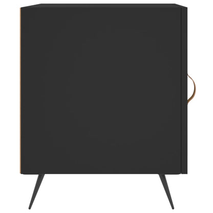 vidaXL Bedside Cabinets 2 pcs Black 40x40x50 cm Engineered Wood