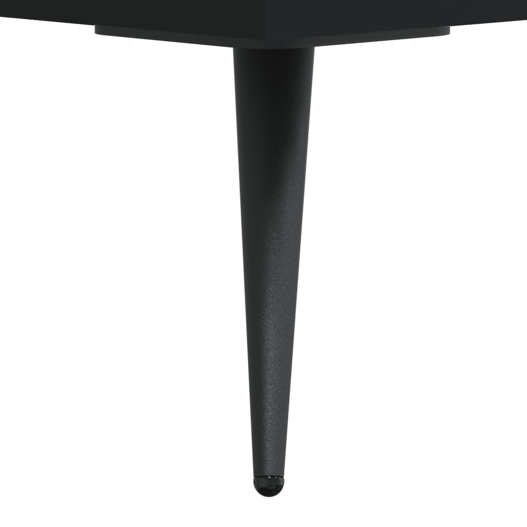 vidaXL Bedside Cabinets 2 pcs Black 40x40x50 cm Engineered Wood