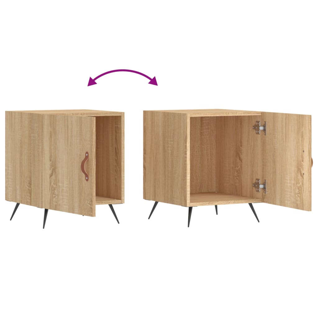 vidaXL Bedside Cabinet Sonoma Oak 40x40x50 cm Engineered Wood