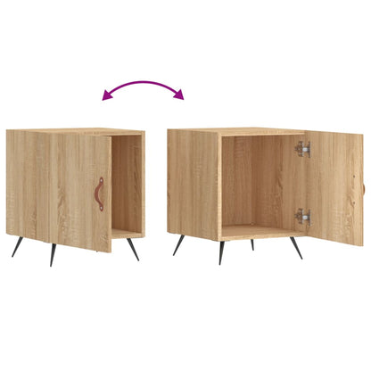 vidaXL Bedside Cabinet Sonoma Oak 40x40x50 cm Engineered Wood