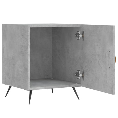 vidaXL Bedside Cabinets 2 pcs Concrete Grey 40x40x50 cm Engineered Wood