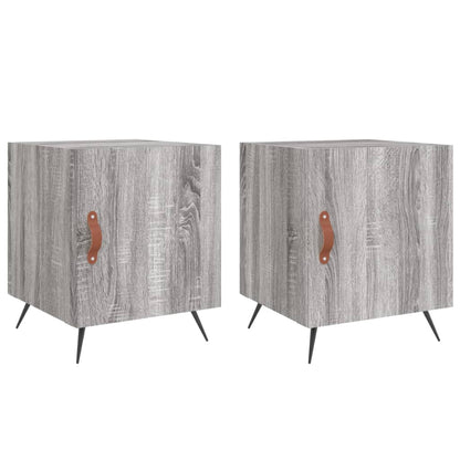 vidaXL Bedside Cabinets 2 pcs Grey Sonoma 40x40x50 cm Engineered Wood