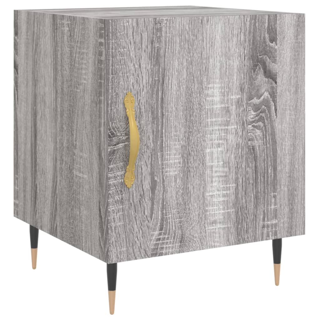 vidaXL Bedside Cabinet Grey Sonoma 40x40x50 cm Engineered Wood