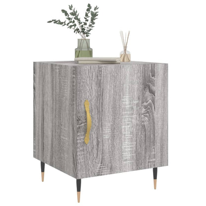 vidaXL Bedside Cabinet Grey Sonoma 40x40x50 cm Engineered Wood