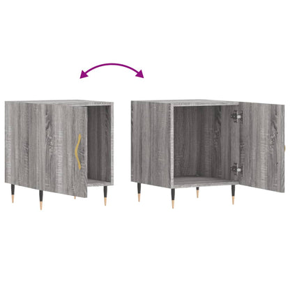 vidaXL Bedside Cabinets 2 pcs Grey Sonoma 40x40x50 cm Engineered Wood