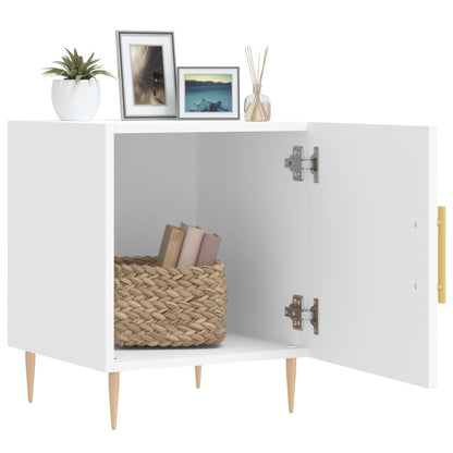 vidaXL Bedside Cabinets 2 pcs White 40x40x50 cm Engineered Wood