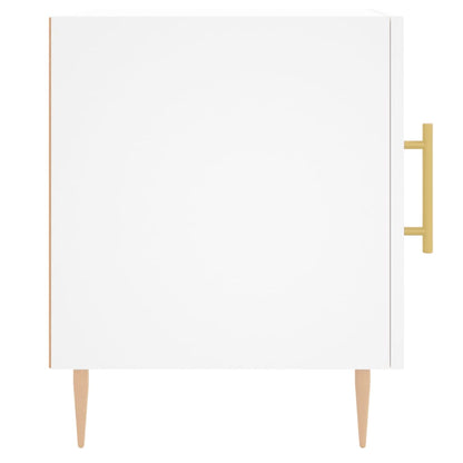 vidaXL Bedside Cabinets 2 pcs White 40x40x50 cm Engineered Wood