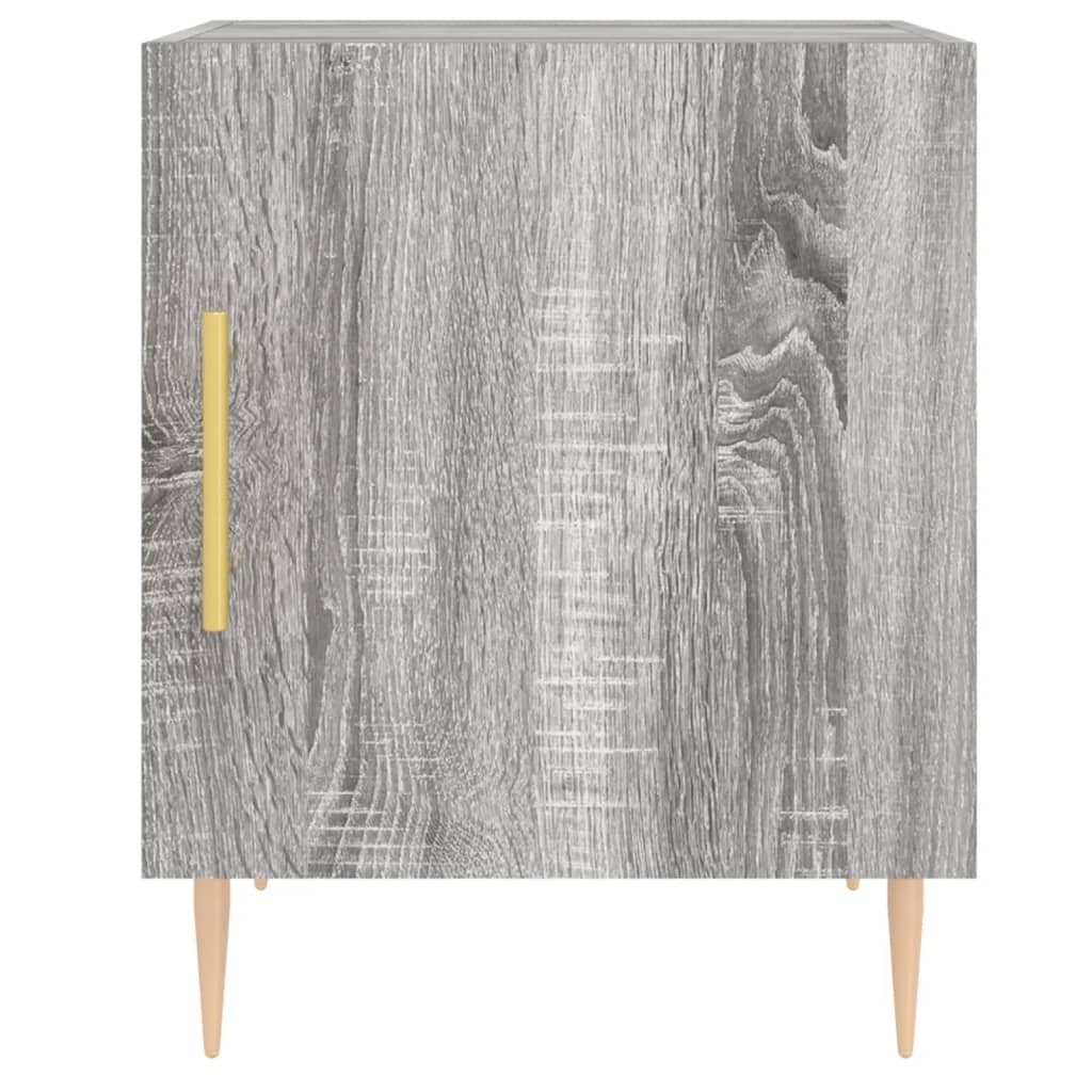 vidaXL Bedside Cabinet Grey Sonoma 40x40x50 cm Engineered Wood