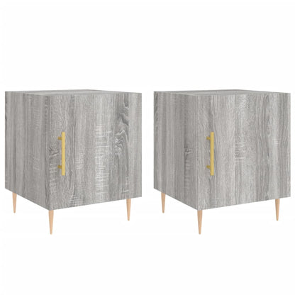 vidaXL Bedside Cabinets 2 pcs Grey Sonoma 40x40x50 cm Engineered Wood