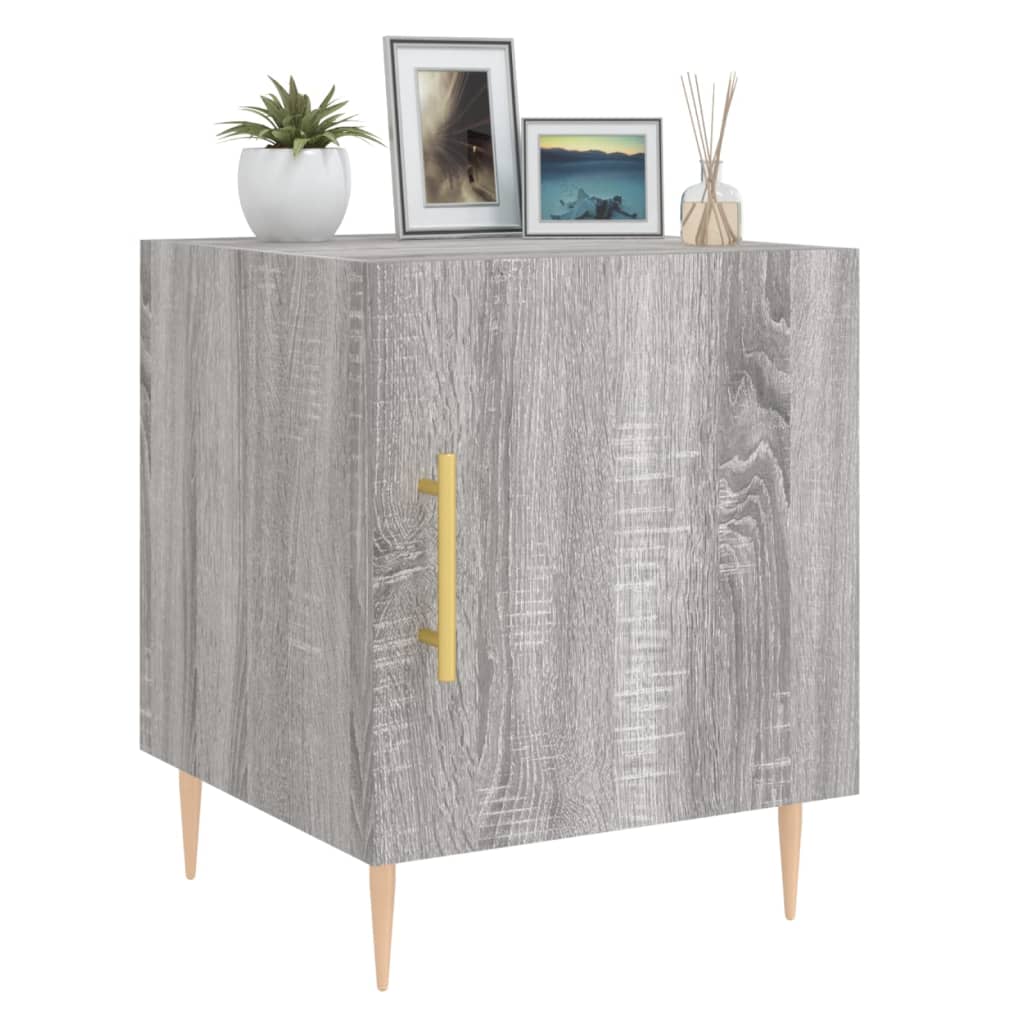 vidaXL Bedside Cabinets 2 pcs Grey Sonoma 40x40x50 cm Engineered Wood