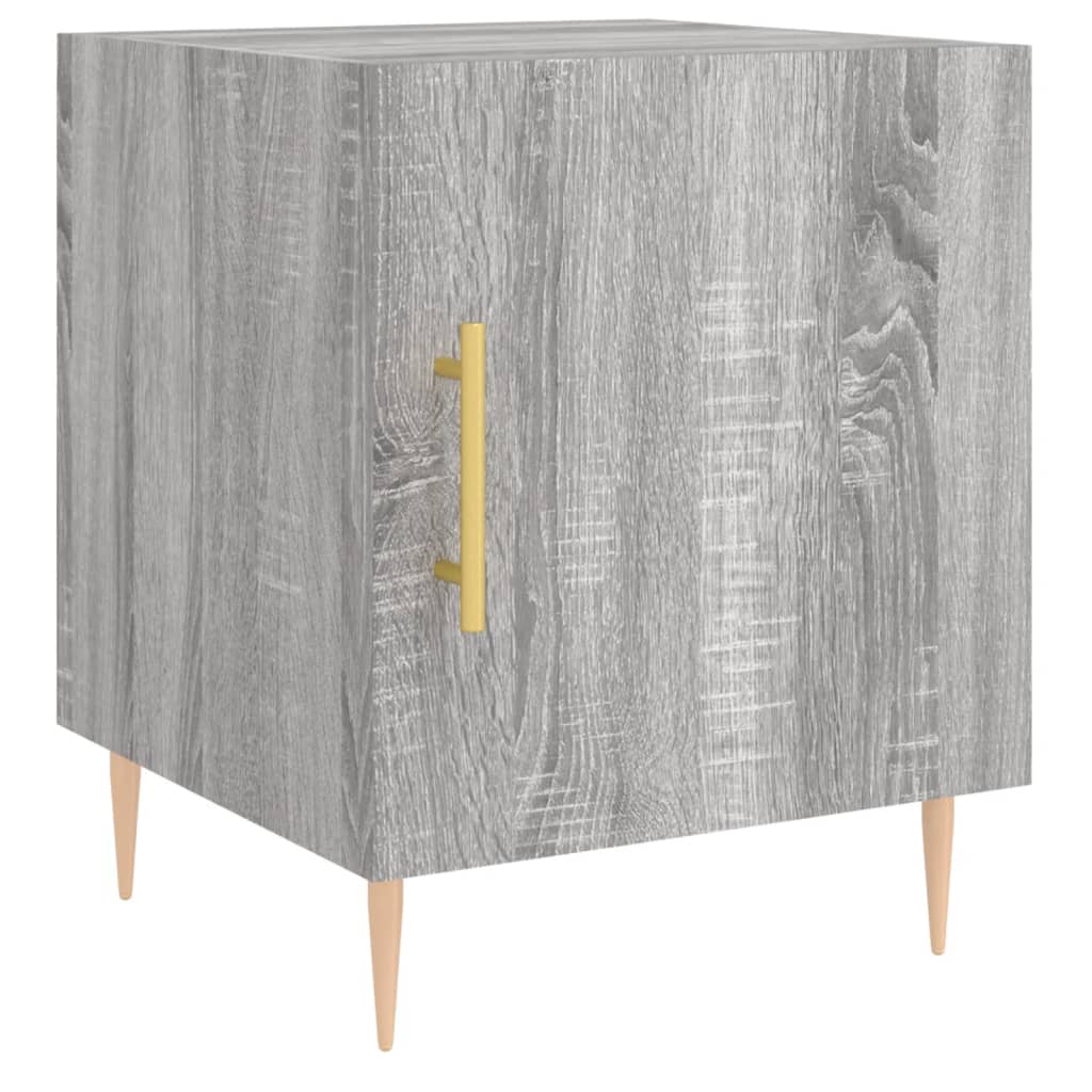 vidaXL Bedside Cabinets 2 pcs Grey Sonoma 40x40x50 cm Engineered Wood