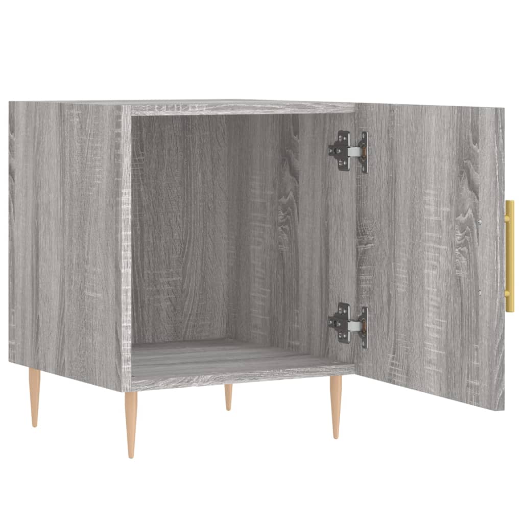 vidaXL Bedside Cabinets 2 pcs Grey Sonoma 40x40x50 cm Engineered Wood