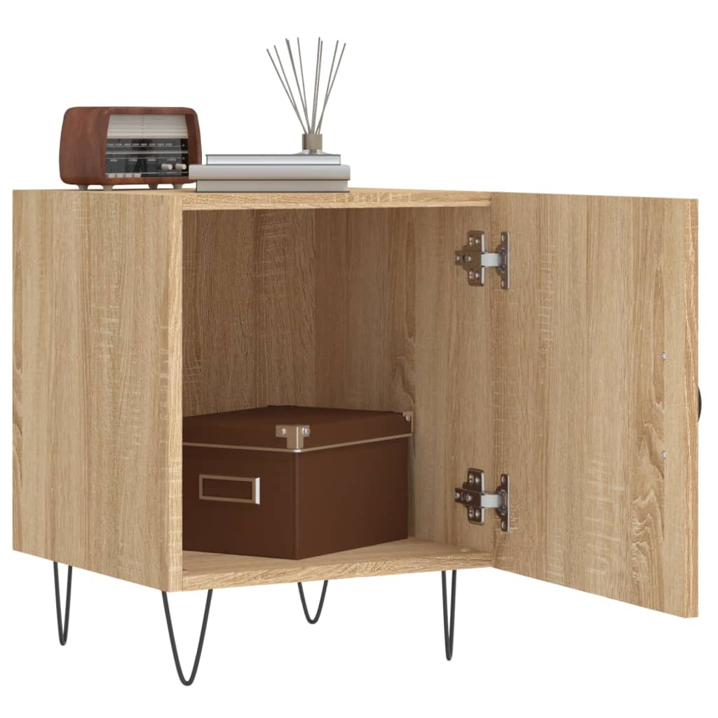 vidaXL Bedside Cabinet Sonoma Oak 40x40x50 cm Engineered Wood