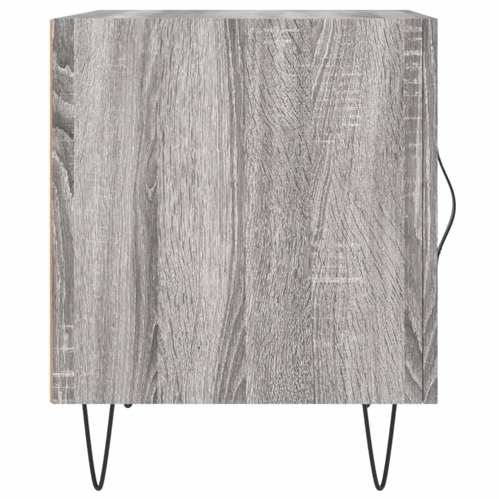 vidaXL Bedside Cabinet Grey Sonoma 40x40x50 cm Engineered Wood