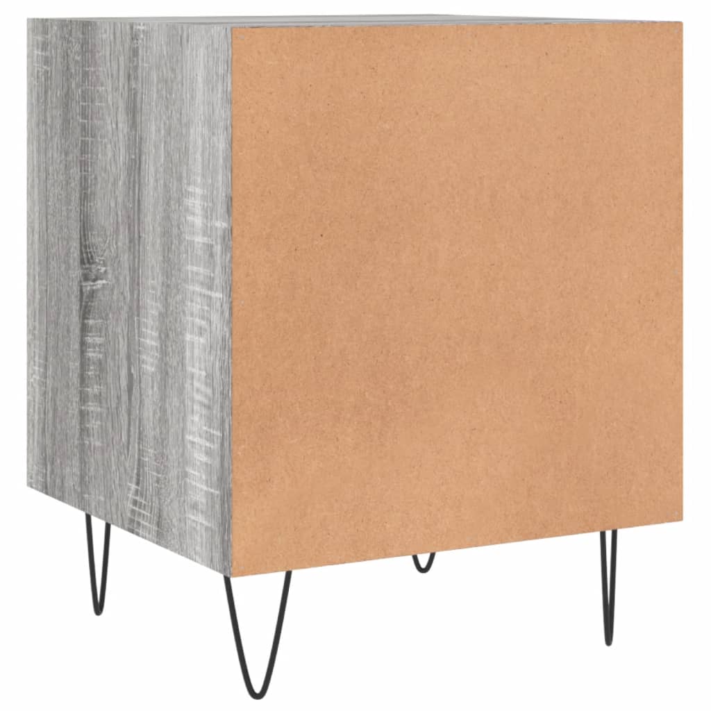 vidaXL Bedside Cabinet Grey Sonoma 40x40x50 cm Engineered Wood