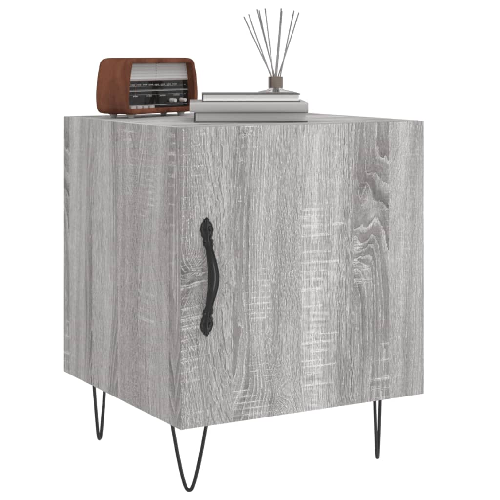 vidaXL Bedside Cabinets 2 pcs Grey Sonoma 40x40x50 cm Engineered Wood