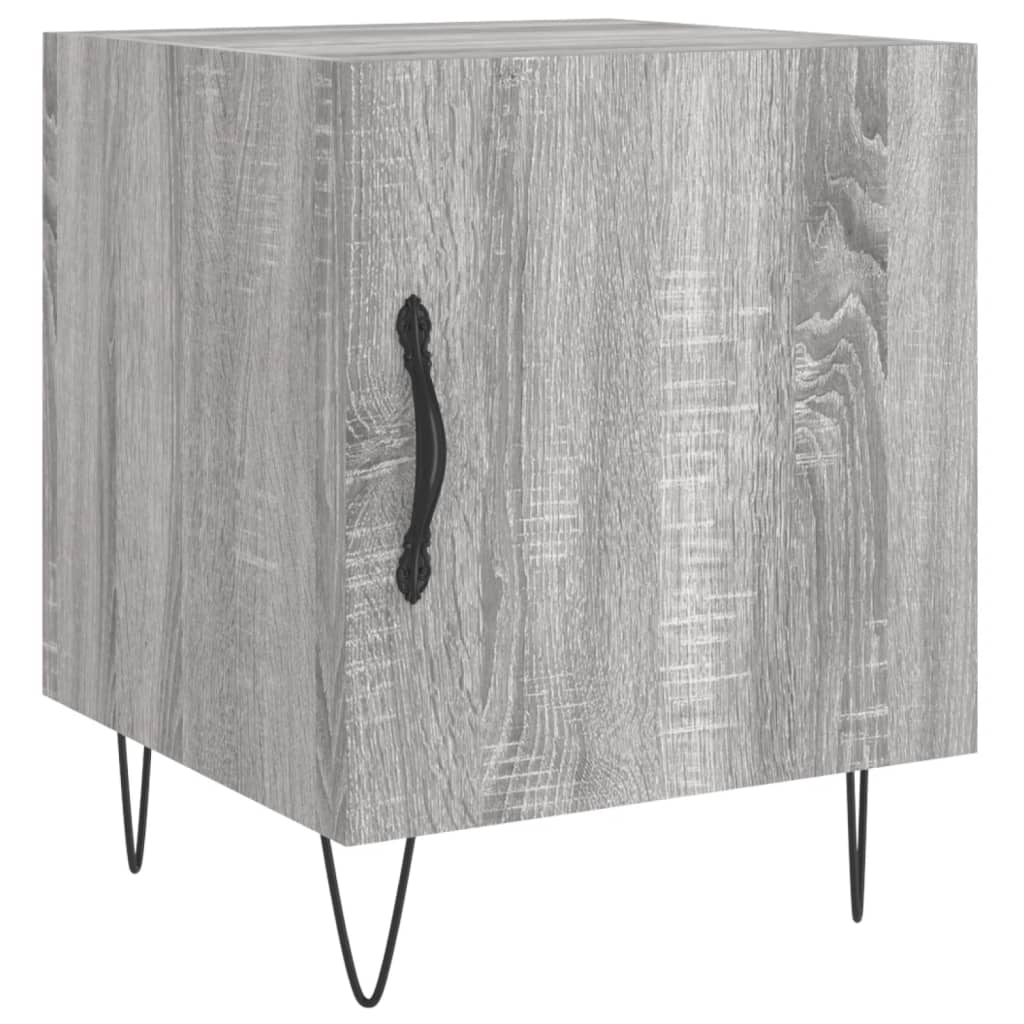 vidaXL Bedside Cabinets 2 pcs Grey Sonoma 40x40x50 cm Engineered Wood