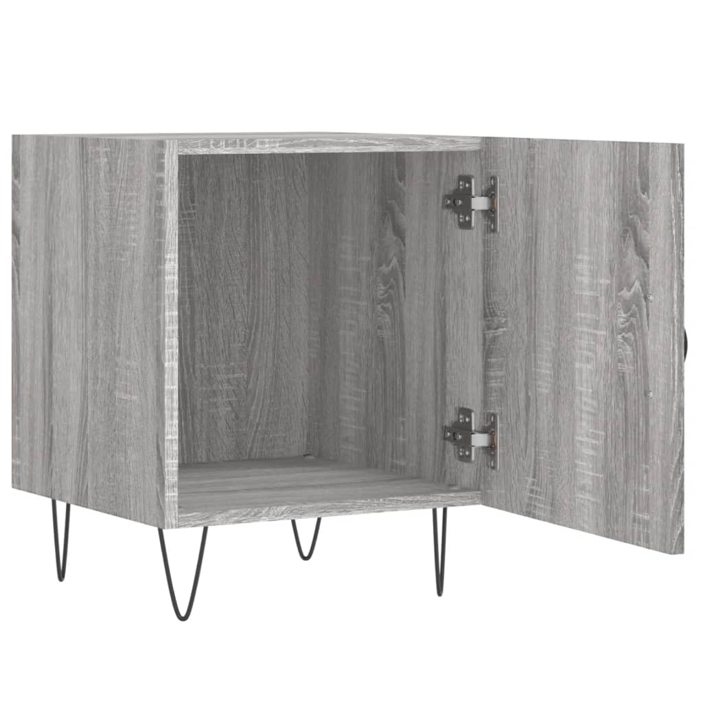 vidaXL Bedside Cabinets 2 pcs Grey Sonoma 40x40x50 cm Engineered Wood