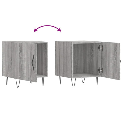 vidaXL Bedside Cabinets 2 pcs Grey Sonoma 40x40x50 cm Engineered Wood