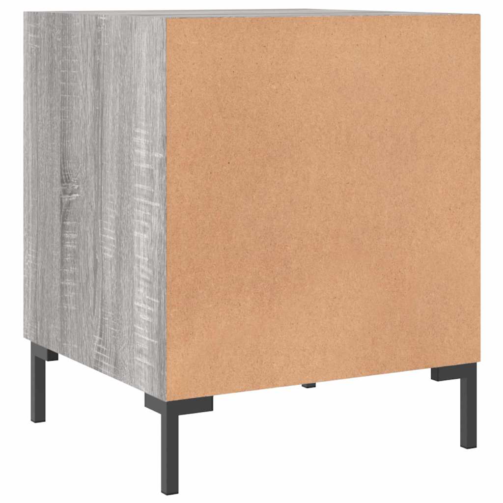 vidaXL Bedside Cabinets 2 pcs Grey Sonoma 40x40x50 cm Engineered Wood