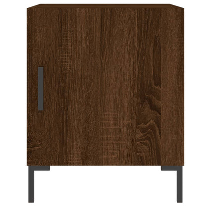 vidaXL Bedside Cabinets 2 pcs Brown Oak 40x40x50 cm Engineered Wood