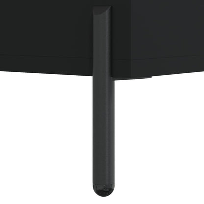 vidaXL Bedside Cabinets 2 pcs Black 40x40x50 cm Engineered Wood