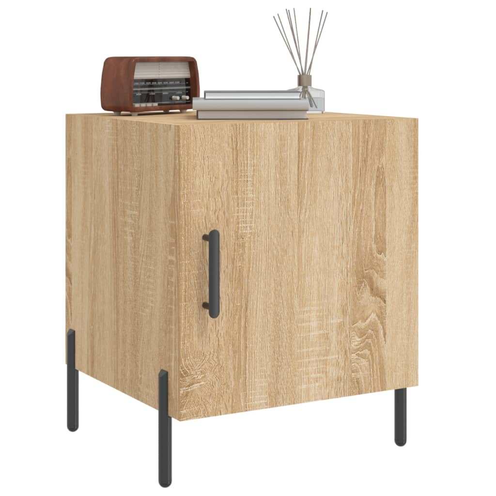 vidaXL Bedside Cabinets 2 pcs Sonoma Oak 40x40x50 cm Engineered Wood