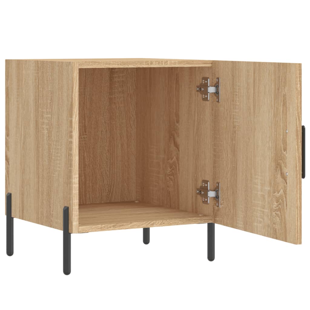 vidaXL Bedside Cabinets 2 pcs Sonoma Oak 40x40x50 cm Engineered Wood