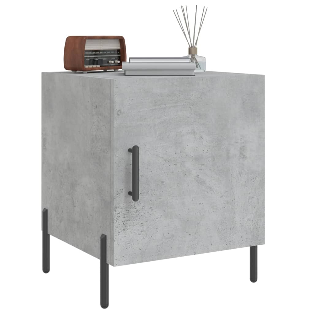 vidaXL Bedside Cabinet Concrete Grey 40x40x50 cm Engineered Wood