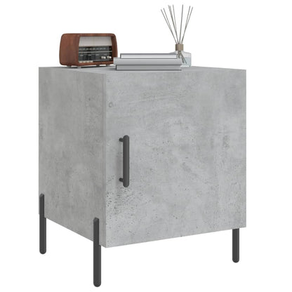 vidaXL Bedside Cabinet Concrete Grey 40x40x50 cm Engineered Wood