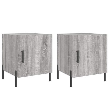 vidaXL Bedside Cabinets 2 pcs Grey Sonoma 40x40x50 cm Engineered Wood