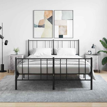 vidaXL Bedside Cabinets 2 pcs Grey Sonoma 40x40x50 cm Engineered Wood