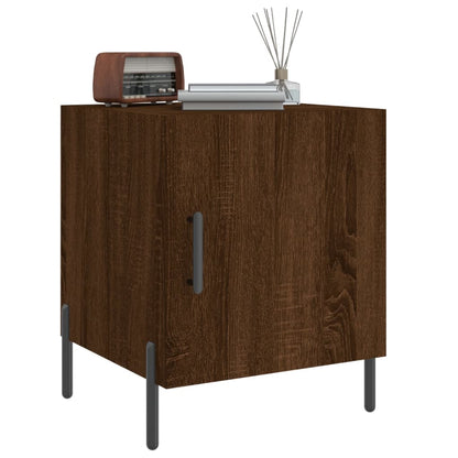 vidaXL Bedside Cabinet Brown Oak 40x40x50 cm Engineered Wood