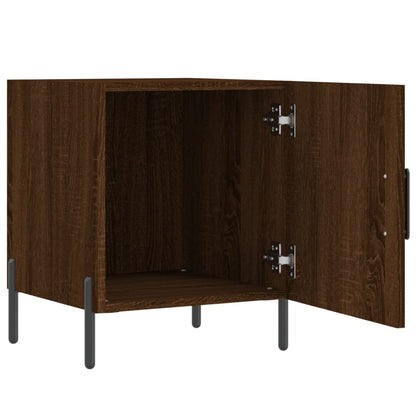 vidaXL Bedside Cabinet Brown Oak 40x40x50 cm Engineered Wood