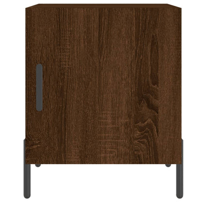 vidaXL Bedside Cabinet Brown Oak 40x40x50 cm Engineered Wood