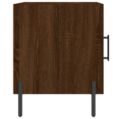 vidaXL Bedside Cabinet Brown Oak 40x40x50 cm Engineered Wood