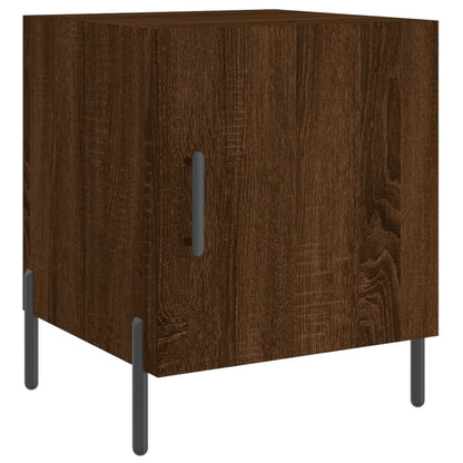 vidaXL Bedside Cabinets 2 pcs Brown Oak 40x40x50 cm Engineered Wood