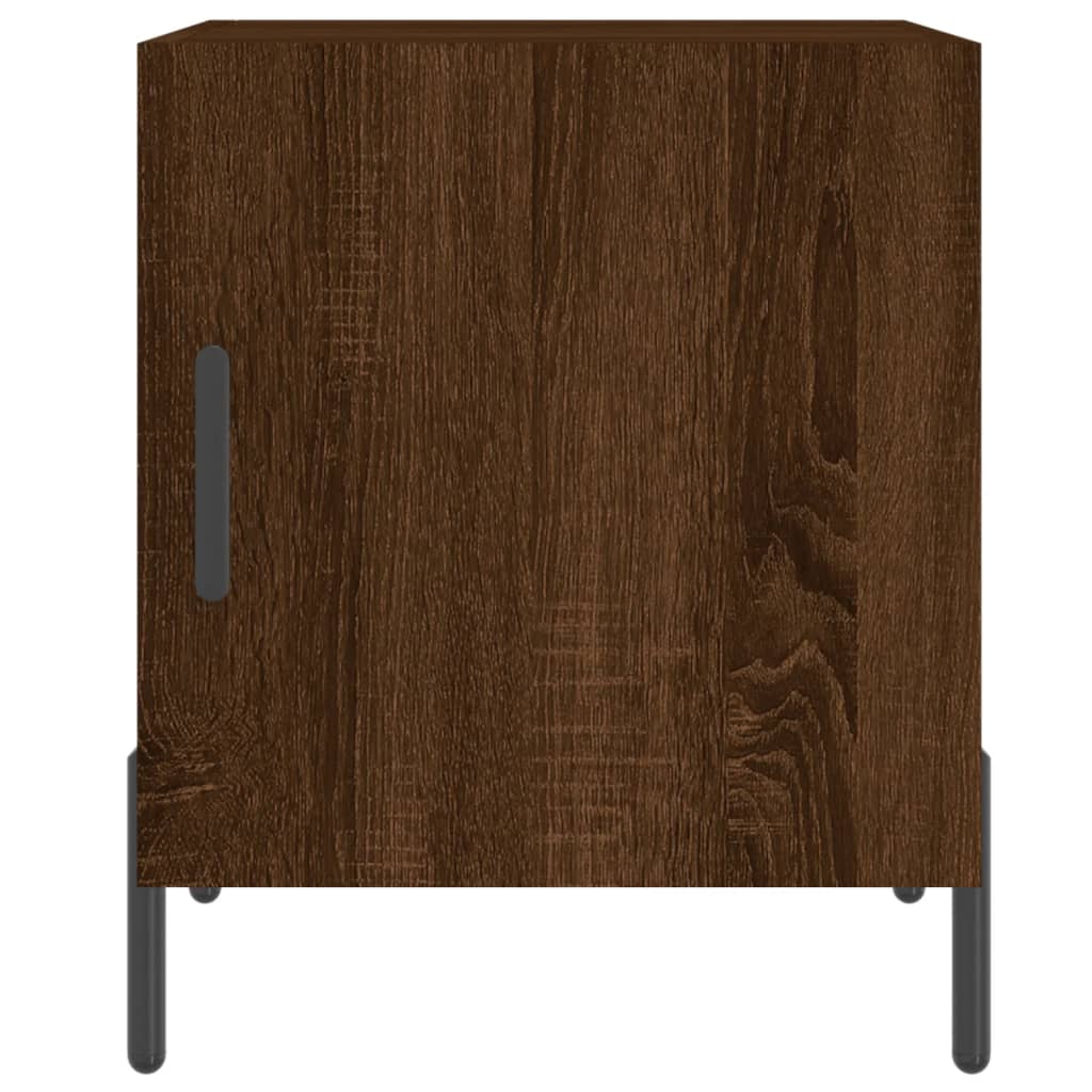 vidaXL Bedside Cabinets 2 pcs Brown Oak 40x40x50 cm Engineered Wood