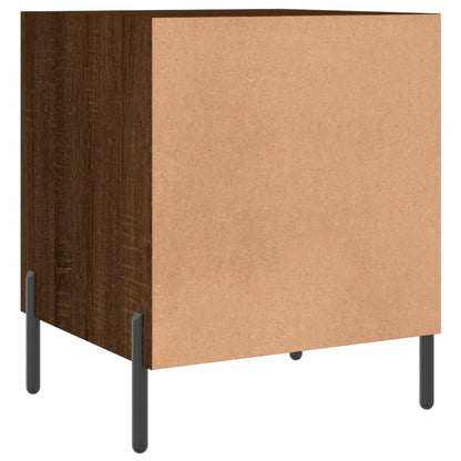 vidaXL Bedside Cabinets 2 pcs Brown Oak 40x40x50 cm Engineered Wood