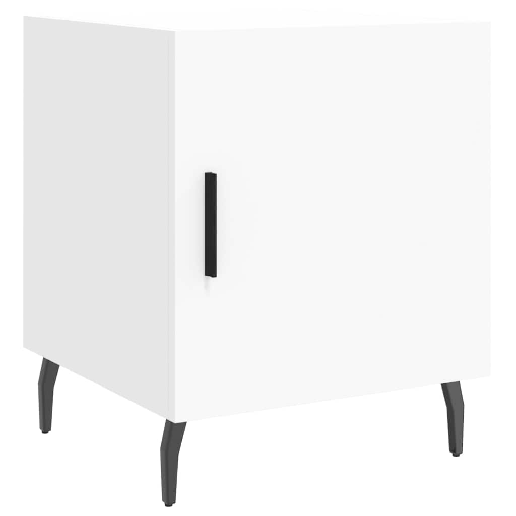 vidaXL Bedside Cabinet White 40x40x50 cm Engineered Wood