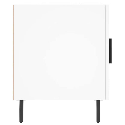 vidaXL Bedside Cabinet White 40x40x50 cm Engineered Wood