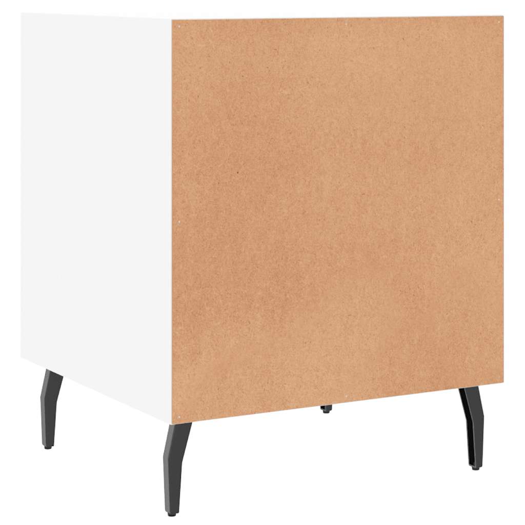 vidaXL Bedside Cabinet White 40x40x50 cm Engineered Wood