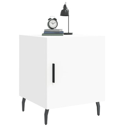 vidaXL Bedside Cabinets 2 pcs White 40x40x50 cm Engineered Wood