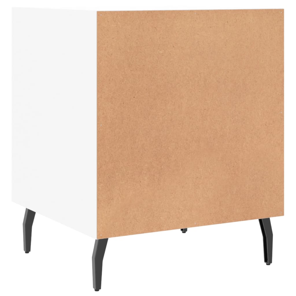 vidaXL Bedside Cabinets 2 pcs White 40x40x50 cm Engineered Wood