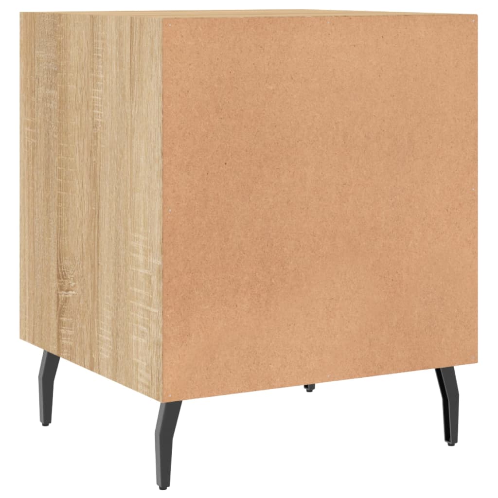 vidaXL Bedside Cabinets 2 pcs Sonoma Oak 40x40x50 cm Engineered Wood