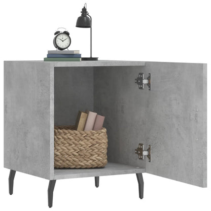 vidaXL Bedside Cabinets 2 pcs Concrete Grey 40x40x50 cm Engineered Wood