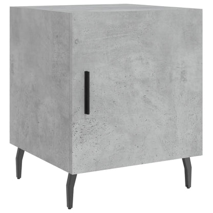 vidaXL Bedside Cabinets 2 pcs Concrete Grey 40x40x50cm Engineered Wood