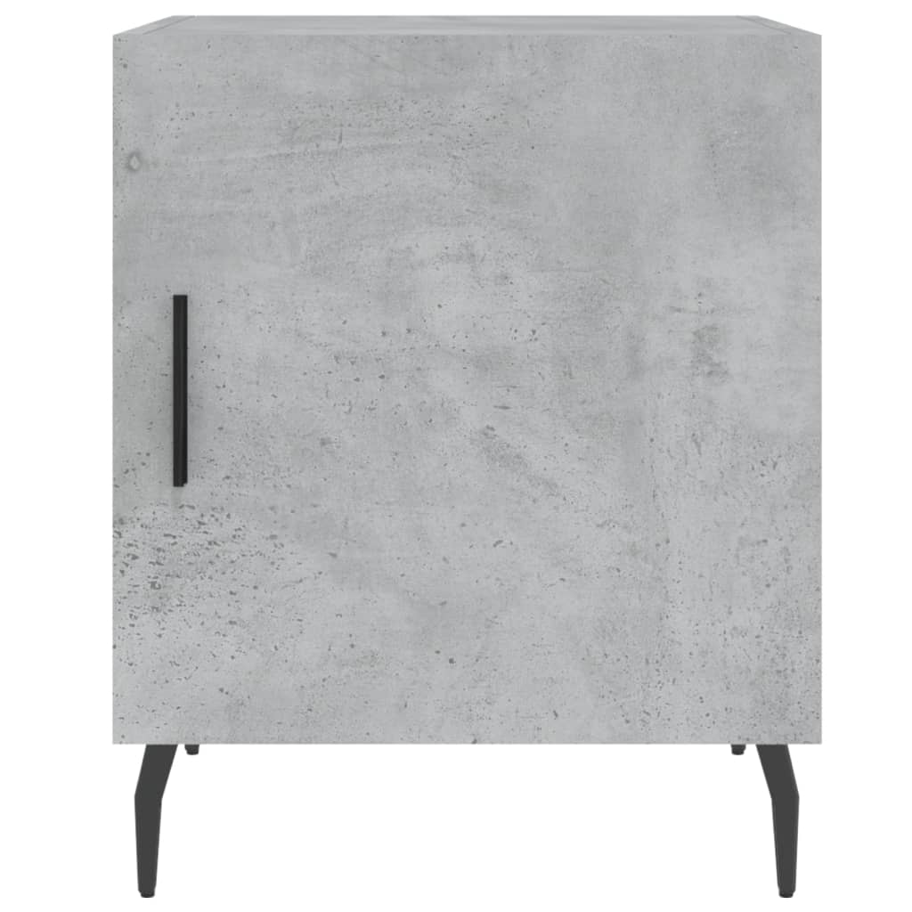 vidaXL Bedside Cabinets 2 pcs Concrete Grey 40x40x50cm Engineered Wood