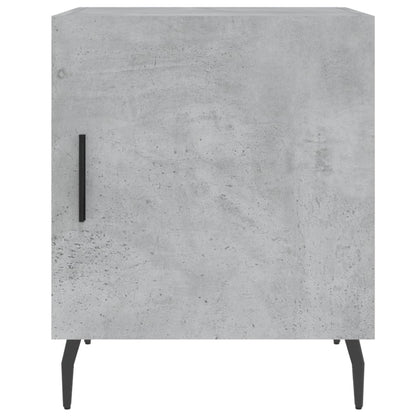 vidaXL Bedside Cabinets 2 pcs Concrete Grey 40x40x50cm Engineered Wood